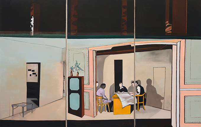 Image © Sonia Shiel, Still Life with Plan, 2017 | Sonia Shiel: Rectangle, squared. | Saturday 9 September  – Saturday 28 October 2017 | Crawford Art Gallery