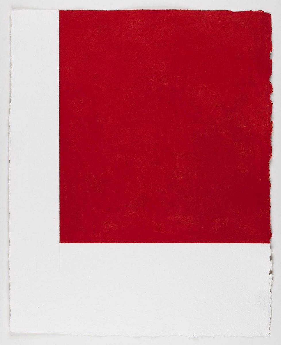 Callum Innes: Untitled, 2017, pastel on Two Rivers paper, 76 x 61 cm / 29.9 x 24 in unframed | Callum Innes | Friday 8 September  – Saturday 14 October 2017 | Kerlin Gallery