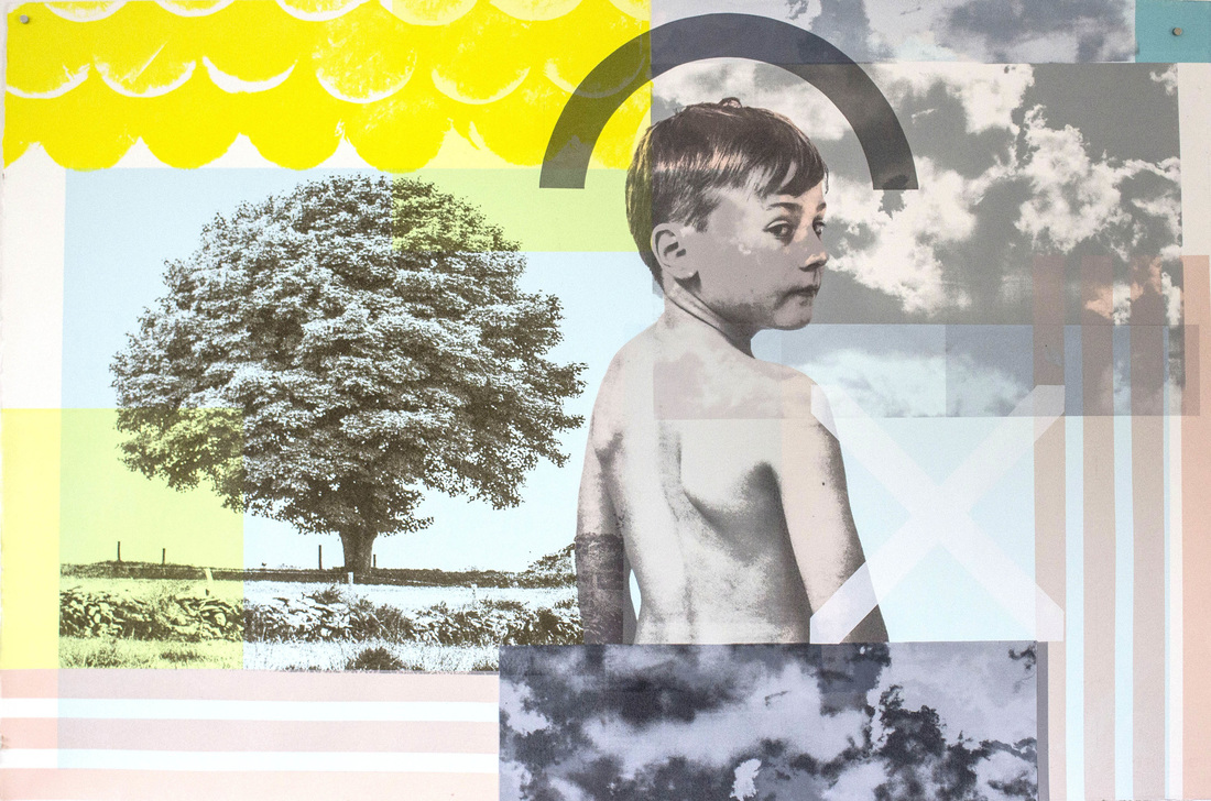 Debbie Godsell: The infinite whatever, screen print on paper, 120 cm x 80 cm, 2016 | Debbie Godsell: The infinite whatever | Friday 1 September  – Saturday 28 October 2017 | Garter Lane Arts Centre