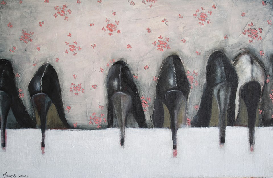 Miriam McConnon: Well healed, oil on canvas, 35 x 50cm | Miriam McConnon: In Life’s Pocket | Sunday 15 October  – Sunday 5 November 2017 | Olivier Cornet Gallery