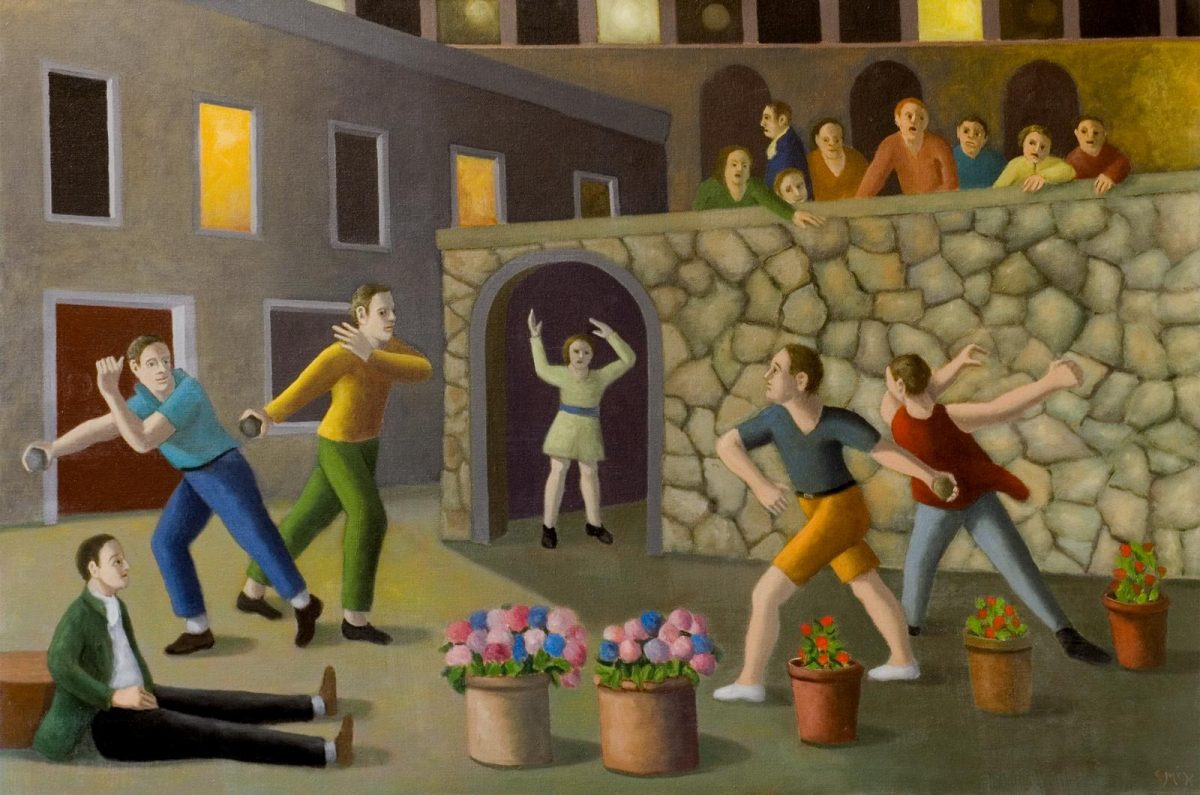 Stephen McKenna: Pyrrhus, 2012, oil on canvas, 100 x 150 cm / 39.4 x 59.1 in | Stephen McKenna | Friday 20 October  – Sunday 26 November 2017 | Kerlin Gallery