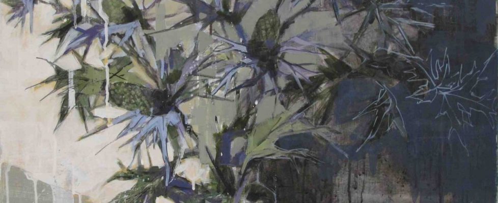 Bridget-Flinn-Blue-Thistle-acrylic-on-canvas