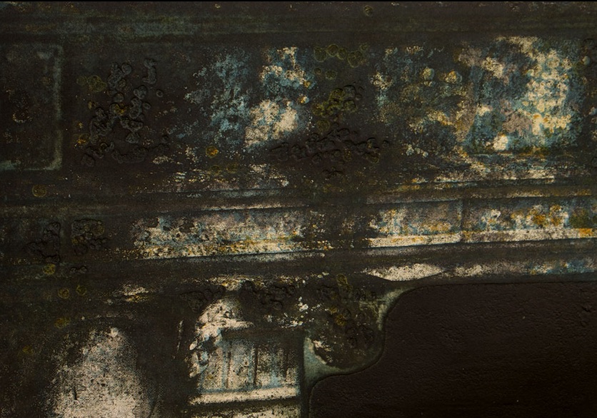 Stephen Vaughan: Archive, 2017, etching & carborundum, edition of 20, 49cm x 69cm; incl. in Print Draw 2017 | Black Church Print Studio Friends Print Draw 2017 | Wednesday 29 November 2017 | 