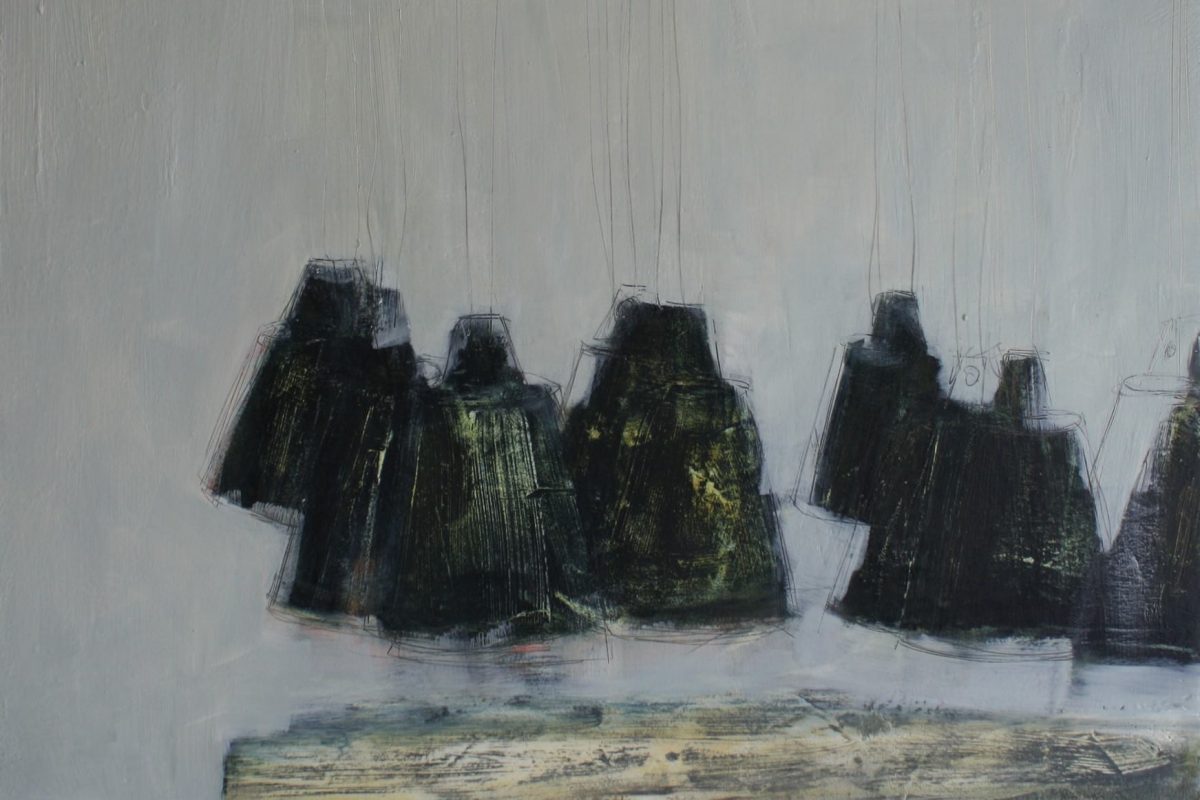 Miriam McConnon: Silent Bells, oil on board, 45 x 55cm | The Knack … and How to Get it! | Thursday 29 March  – Sunday 29 April 2018 | Olivier Cornet Gallery
