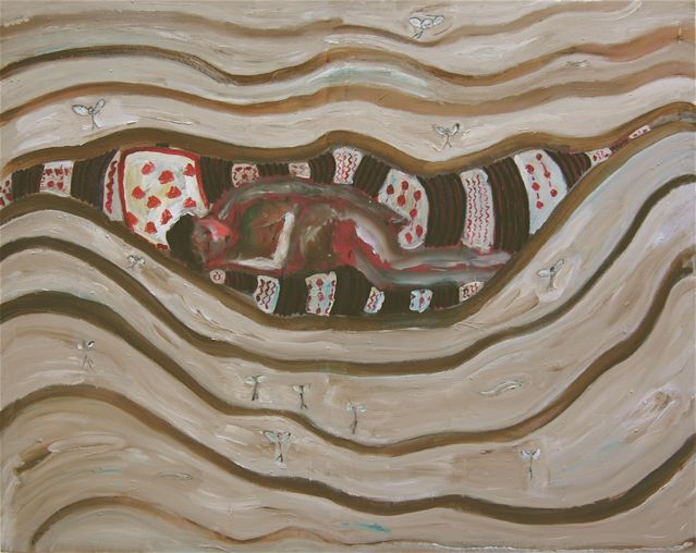 Patrick Hall: Sea Figure, oil on canvas, 120 x 153 cm | Gallery & Invited Artists | Friday 17 August  – Saturday 15 September 2018 | Hillsboro Fine Art