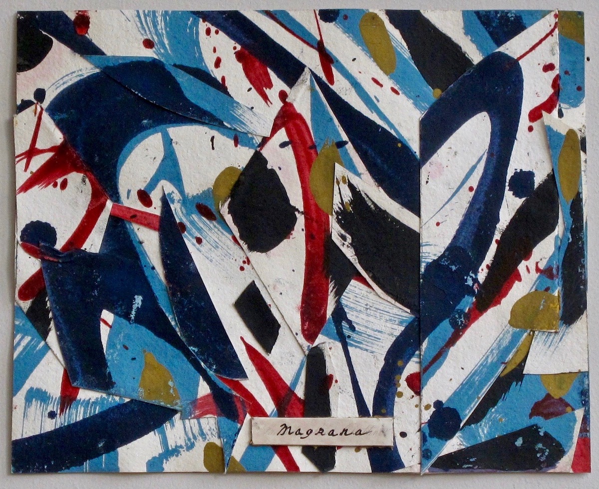 Andrew Simpson: Open Games Art, 2018, oil on paper, 22.5 x 27.5 cm | Andrew Simpson: What’s Not Mine | Friday 18 January  – Saturday 16 February 2019 | Hillsboro Fine Art