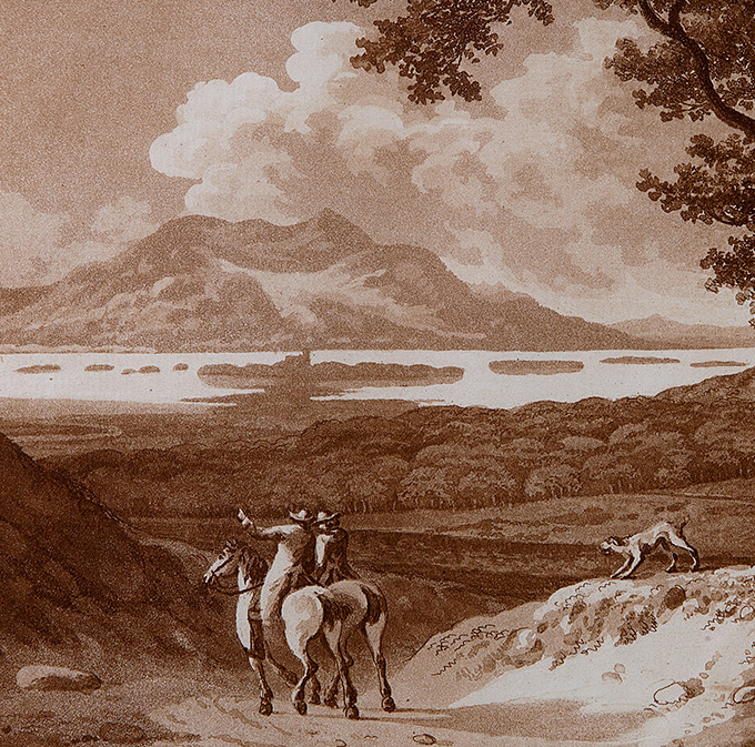 Jonathan Fisher, Ist View of Killarney (detail), 1789. © Crawford Art Gallery | That Abrupt Magnificence: Jonathan Fisher’s Views of Killarney | Saturday 23 February  – Wednesday 12 June 2019 | Crawford Art Gallery