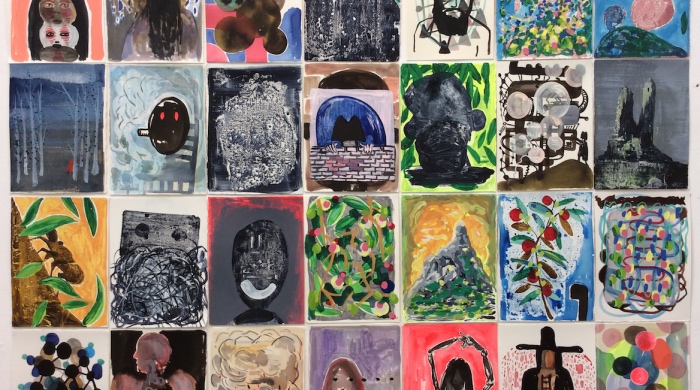 Stephen Dunne, Studio Wall (detail), IMMA Residency, 2017; courtesy of the artist | Stephen Dunne: Uchronia. Not as It Was But as It Might Have Been | Thursday 14 February  – Sunday 10 March 2019 | Royal Hibernian Academy