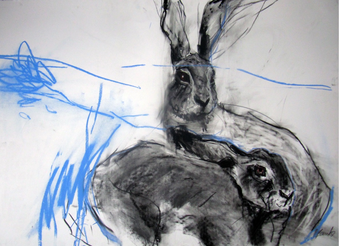 Margo Banks: Two Hares 4 | Easter Group Show | Friday 12 April  – Saturday 11 May 2019 | Solomon Fine Art