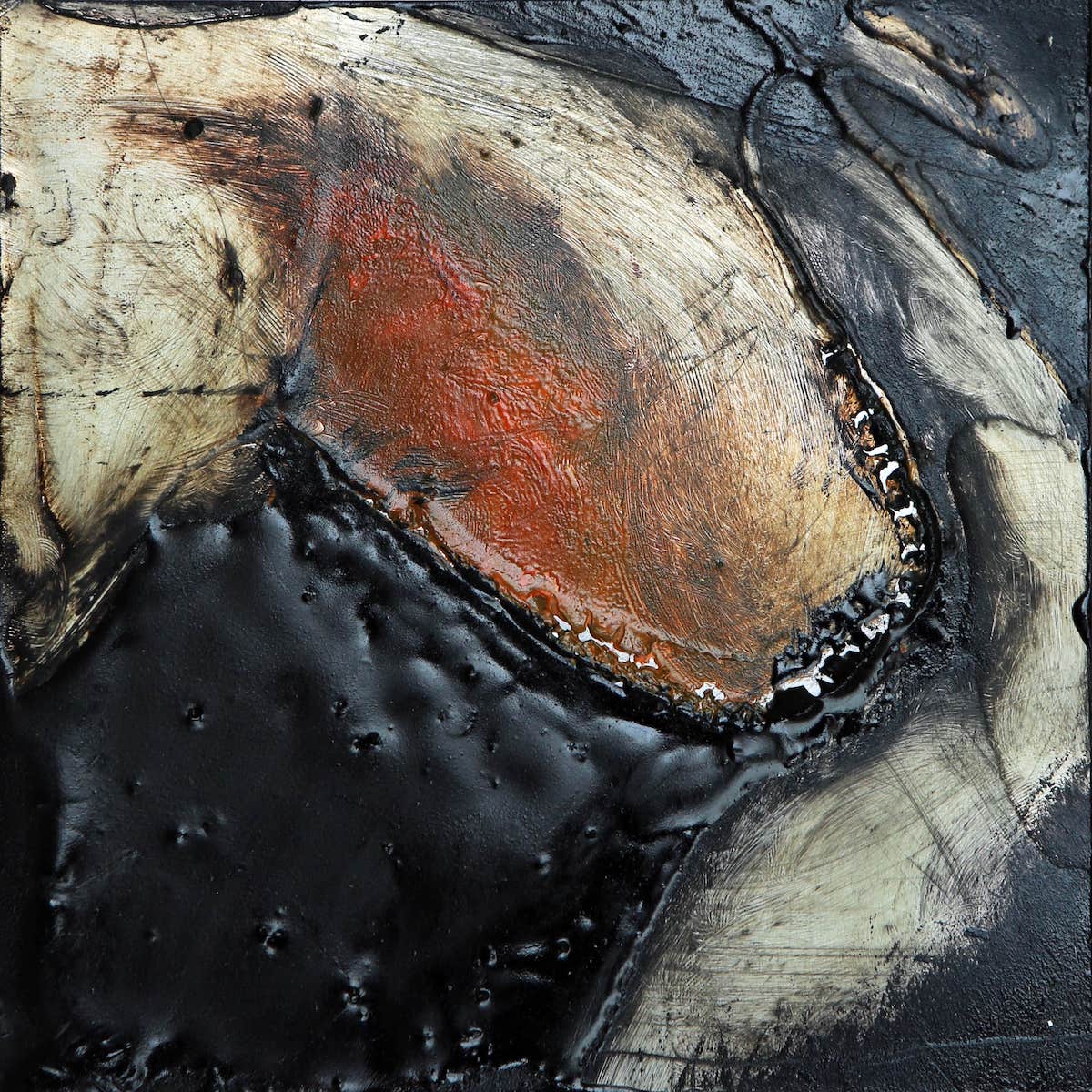 Kieran McNulty: Hookline, 2018, Mixed Media on Aluminium. | Kieran McNulty: Borderline | Monday 24 June  – Friday 30 August 2019 | Toradh Gallery