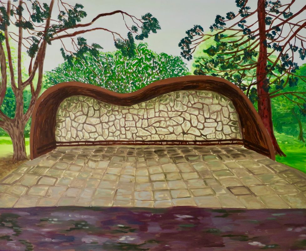 Kathy Tynan, Stranded without love, oil on canvas, 80 x 100cm, 2019 | Kathy Tynan: Green Like Now | Thursday 5 September  – Saturday 28 September 2019 | Kevin Kavanagh