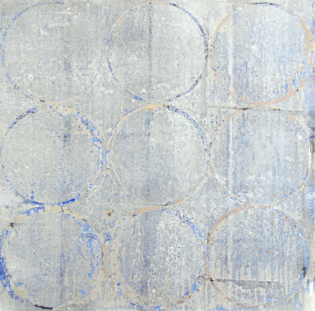 Makiko Nakamura, Ihatov - summer, 2019, pigments + metal leaf on Japanese paper, 41.5 x 44 cm | Makiko Nakamura: Love Songs | Friday 13 September  – Saturday 5 October 2019 | Taylor Galleries