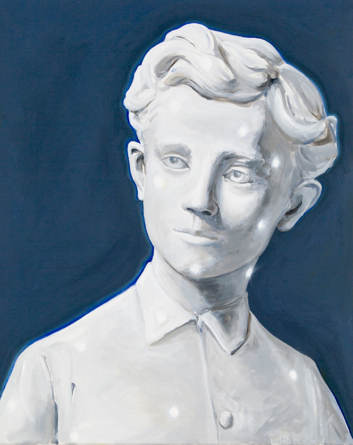 Justin Larkin: Scan, oil on canvas, 50 cm x 40 cm, 2018 | Everything is in everything | Saturday 9 November  – Friday 20 December 2019 | SIRIUS