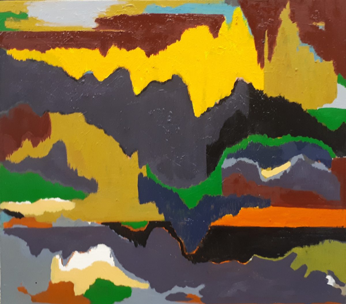 Kurt Oppermann, Day Trader, 2019, oil on canvas, 90 x 80 cm; courtesy the artist | Kurt Oppermann: Pink Bulldozer | Friday 22 November  – Sunday 22 December 2019 | Royal Hibernian Academy