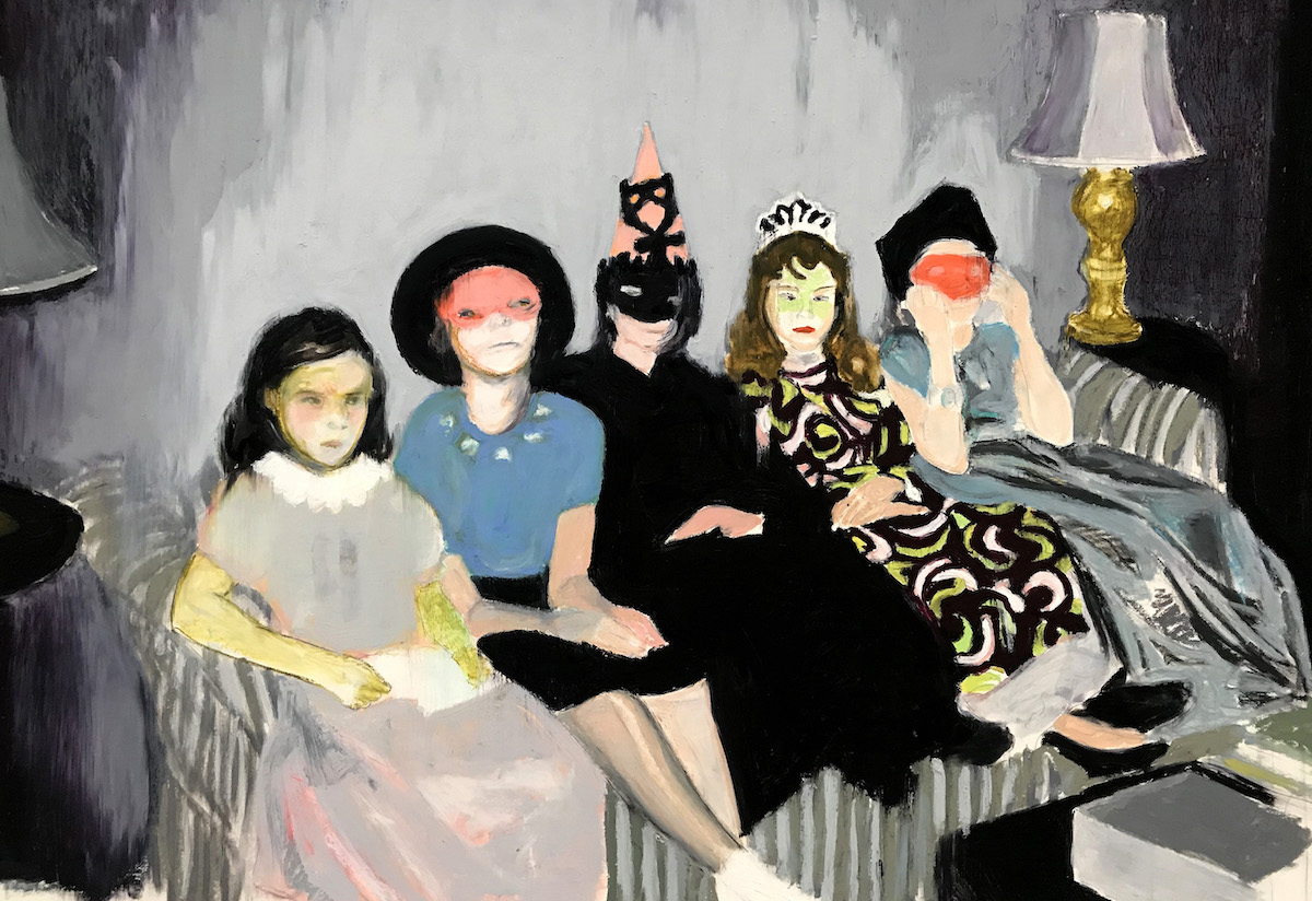 Mercedes Helnwein: Home Schoolers, oil pastel on paper, 76 x 102cm; represented by The Molesworth Gallery, Dublin | VUE | Thursday 7 November  – Sunday 10 November 2019 | Royal Hibernian Academy
