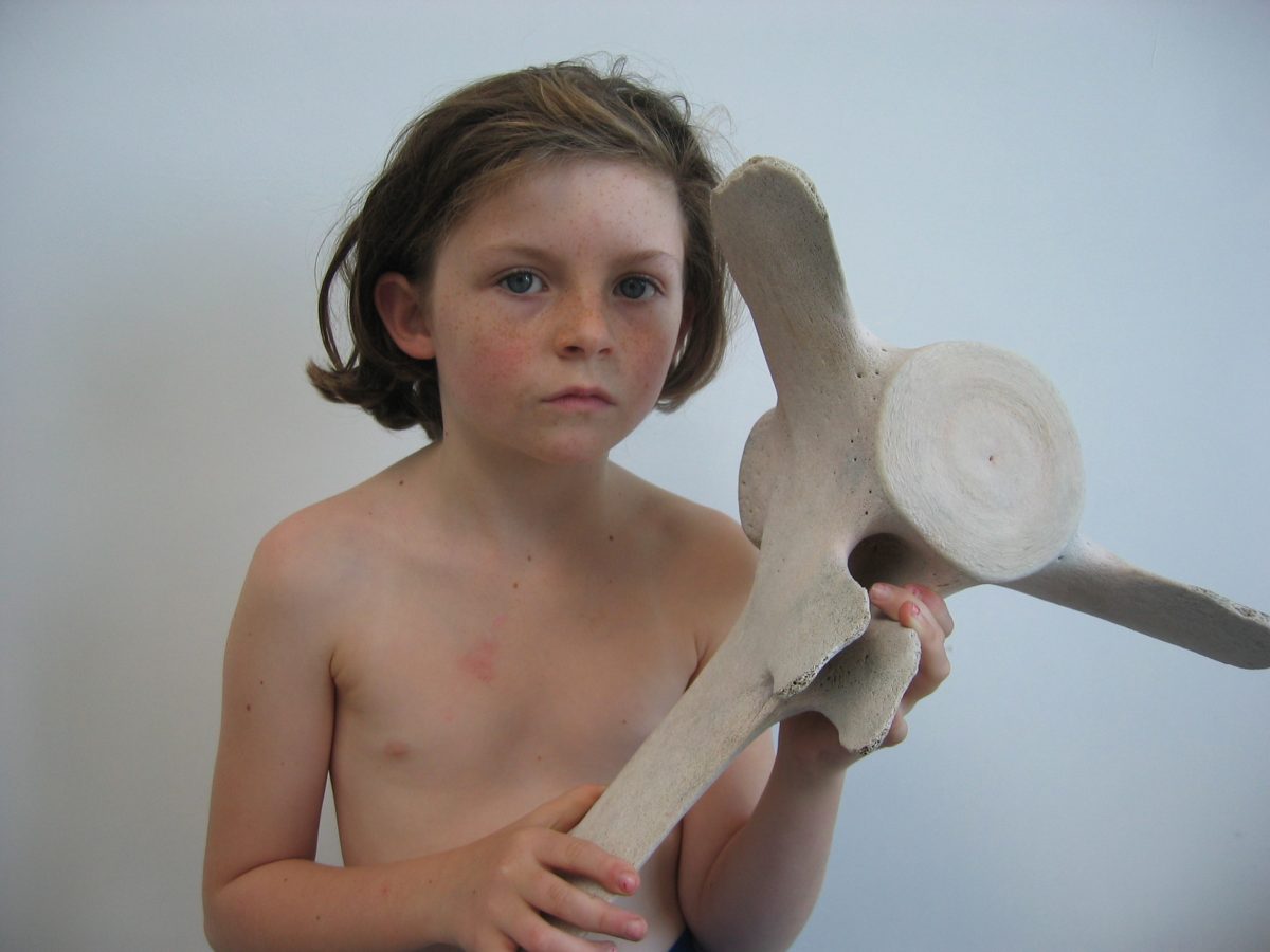 Dorothy Cross, Girl with Whalebone, 2003, Photograph. Archival pigment print on Hannemuhle photo rag, Image courtesy of the artist and Kerlin Gallery, Dublin. | RHA Collection | Friday 14 February  – Sunday 2 August 2020 | Royal Hibernian Academy