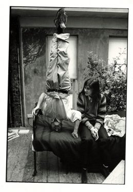 Lucian Freud with daughter, the fashion designer, Bella Freud, circa 1986. Photographed by their good friend the Picture editor and photographer and editor of Lucian Freud, by Cape, Bruce Bernard. © Estate of Bruce Bernard, courtesy of Virginia Verran. | IMMA Collection: Freud Project: The Artist’s Studio | Tuesday 30 June 2020  | IMMA