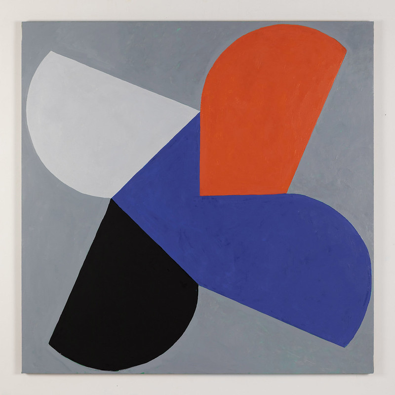 Richard Gorman, Charlie Foxtrot, 2019, oil on linen, 150 x 150 cm / 59.1 x 59.1 in | Richard Gorman: dalkey | Friday 6 March  – Thursday 9 April 2020 | Kerlin Gallery