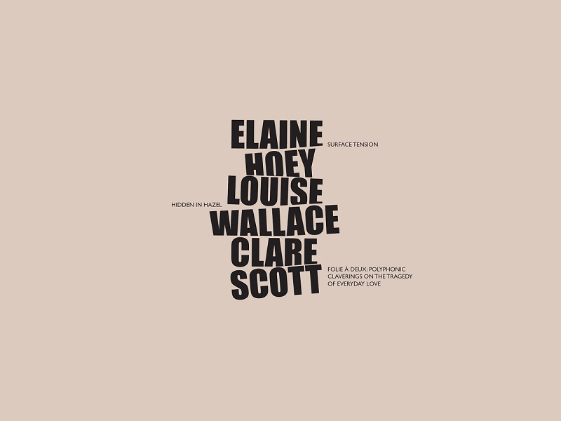 Solo Exhibitions by Elaine Hoey, Louise Wallace and Clare Scott | Saturday 15 February  – Saturday 28 March 2020 | Luan Gallery