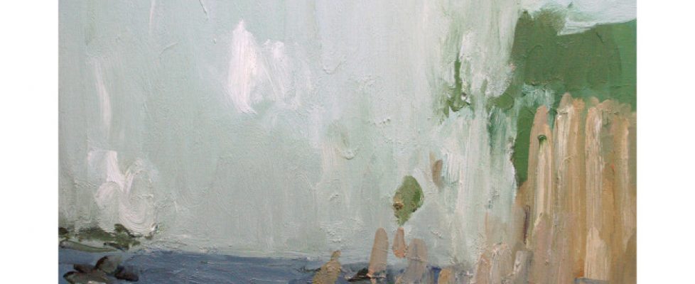 Pat Harris, Headland at Kilgalligan II, 2008, oil on linen, 60 x 75 cm