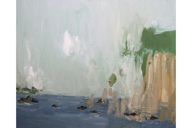 Martin Gale, Galle Fort (Study), 2020, oil on canvas, 24 x 30 cm | Pat Harris: Notes from North Mayo | from 13 March 2020  | Taylor Galleries