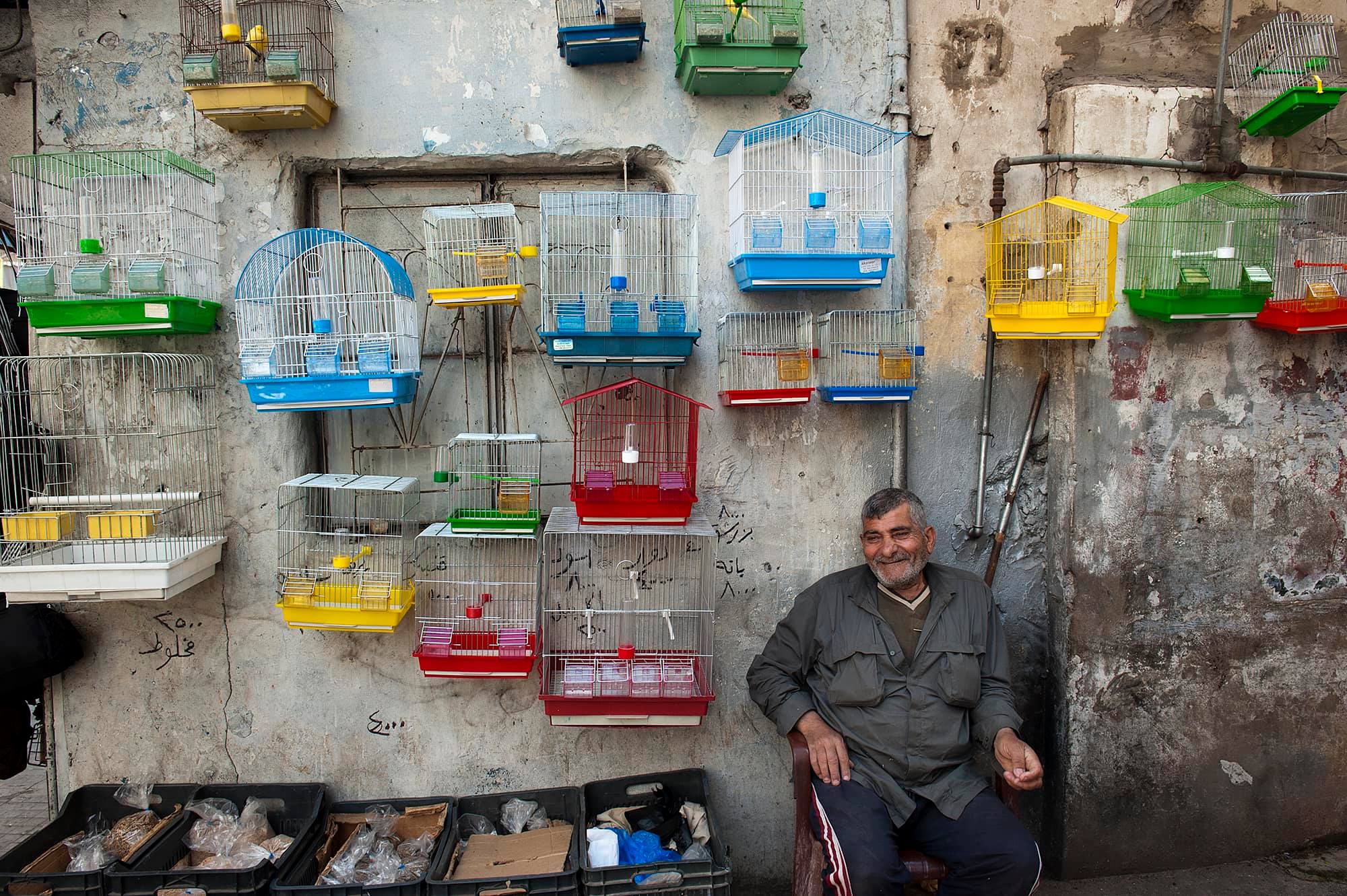 Omar Yashruti: Beirut, sabra market, bird cages | Omar Yashruti | Monday 10 August  – Wednesday 30 September 2020 | Regional Cultural Centre