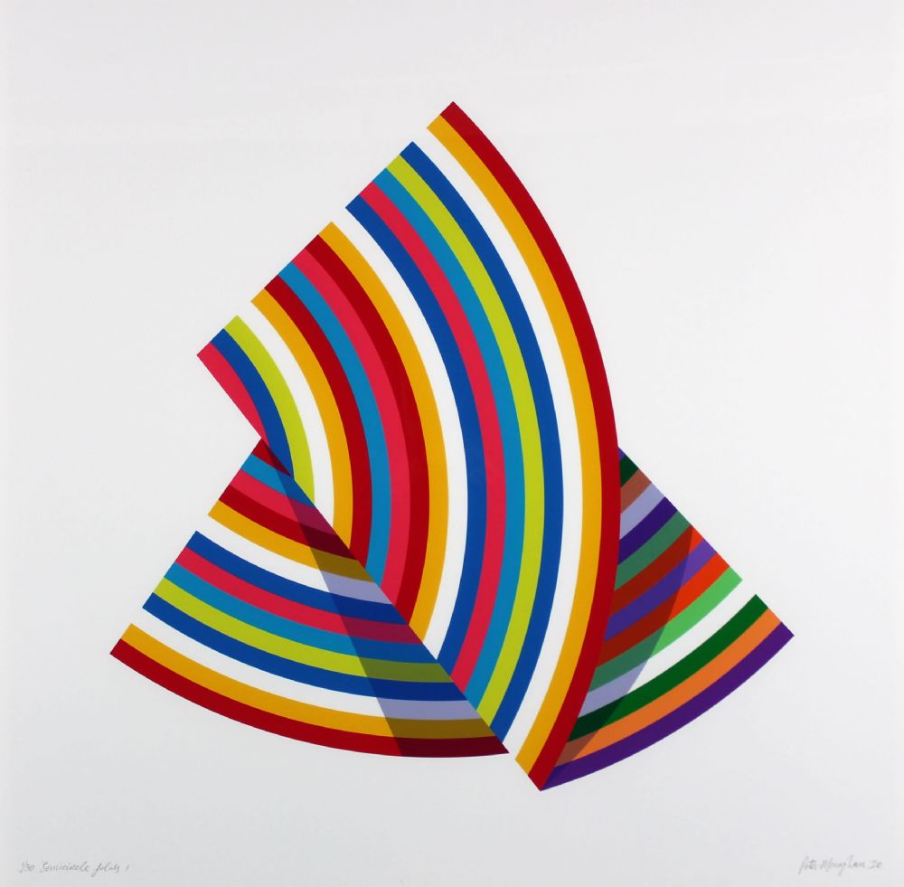 Peter Monaghan: Celestine Circles 3, 80 x 80 cm, Limited Edition Print | Peter Monaghan and Ian Davenport | Thursday 10 September  – Wednesday 30 September 2020 | Gormleys Fine Art, Dublin