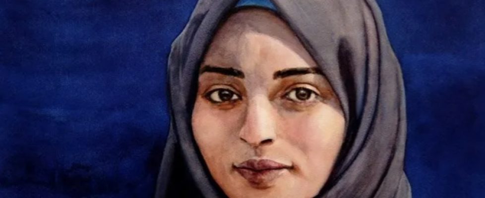 Eoin Mac Lochlainn, 'Razan', watercolour on Arches paper, 30x40cm, 2020