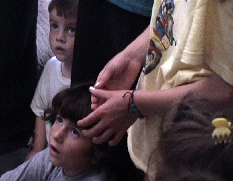 Phil Collins, how to make a refugee, 1999 Single-channel video projection; colour, sound, 12 min. Collection Irish Museum of Modern Art Purchase, 2004 | IMMA Screen: Phil Collins |   to 17 November 2020 | IMMA