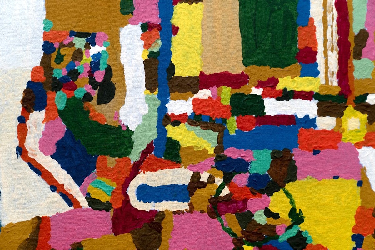 Declan Byrne: Frances Bacon Inspired I (detail), acrylic on paper 38 x 51 cm, 2020 | A Consideration of All Bodies | Viewable from outdoors / online from 5 March 2021; open from 10 May –   Friday 4 June 2021 | The LAB