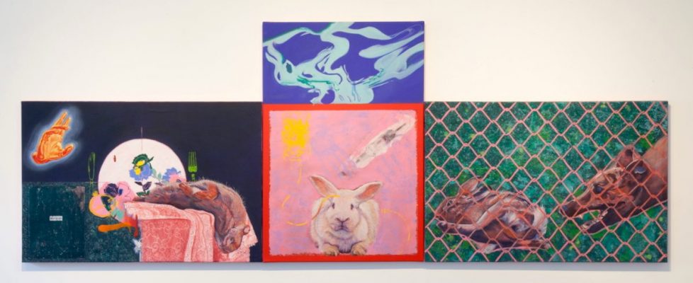 The-Holy-Trinity-2019-triptych-acrylic-ink-oil-and-transfer-medium-on-canvas