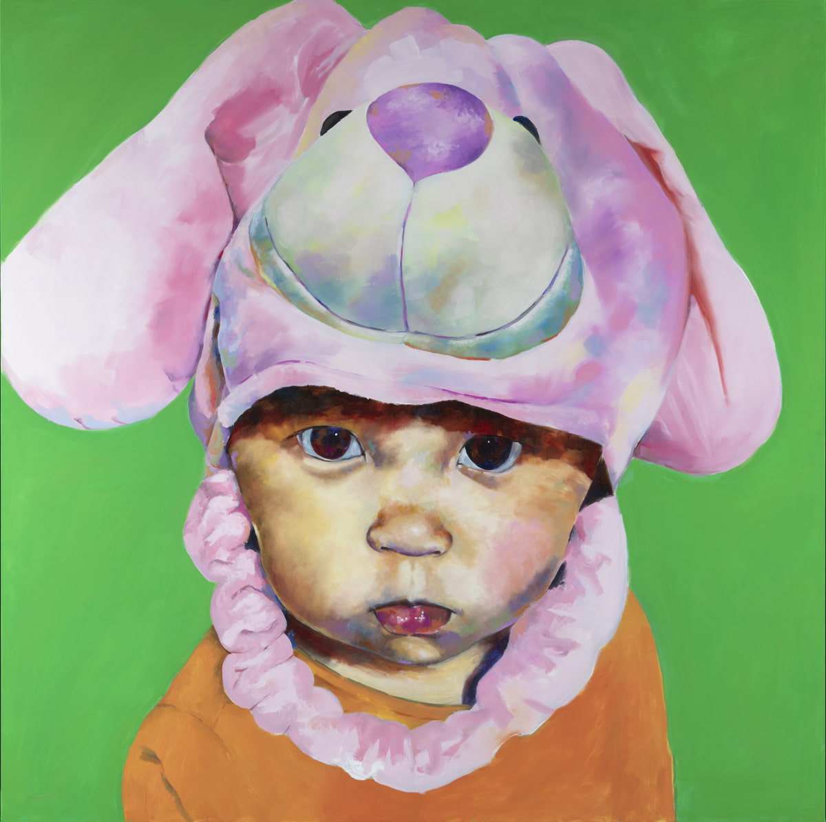 Gillian O’Shea: Lockdown, 2020, oil on canvas, 120 x 120cm | Zurich Portrait Prize 2020 | Viewable online from 1 April 2021; in venue 10 May –   Sunday 11 July 2021 | Crawford Art Gallery