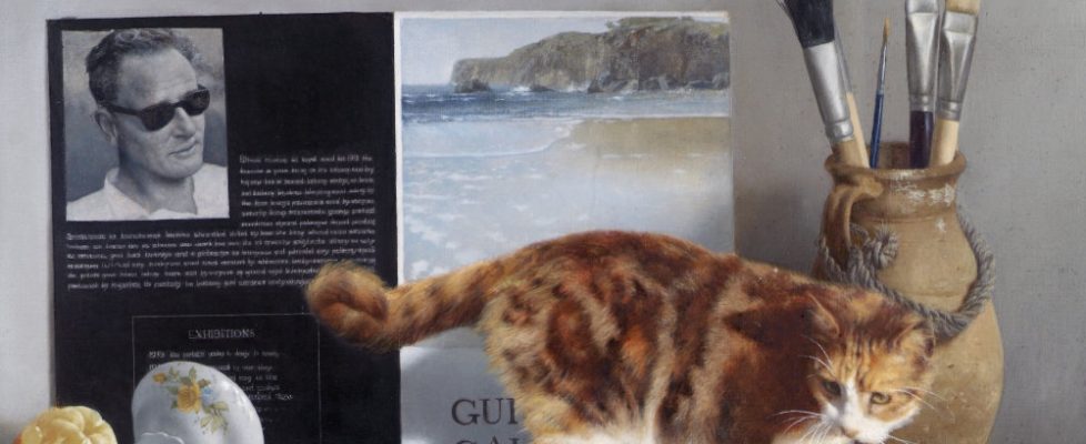 Patrick-Hennessy-Self-Portrait-and-Cat-1978.