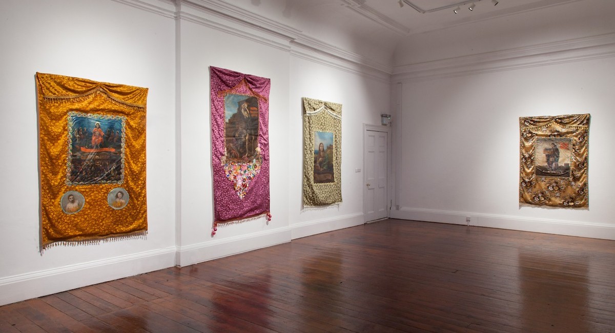 Daniela Ortiz, They Will Burn with the Flame of the Mother’s Torment and in Ashes Transform 2021; installation view. Photograph: Brian Mac Domhnaill, SIRIUS | Daniela Ortiz: They Will Burn with the Flame of the Mother’s Torment and in Ashes Transform | Wednesday 20 October 2021  – Saturday 19 February 2022 | SIRIUS