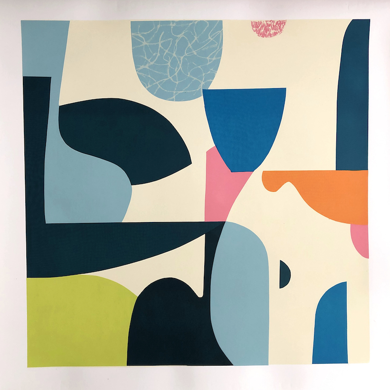 Mary O'Connor: Islands, 70cm x 70cm, limited edition of 3 silk screen prints | Winter Exhibition 2021 | Saturday 11 December 2021  – Saturday 22 January 2022 | SO Fine Art Editions