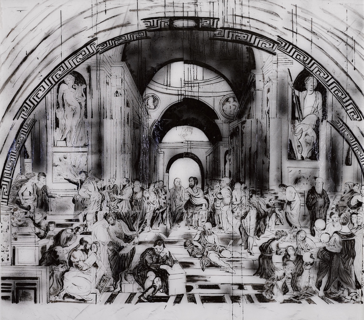 Michael Lyons, The School of Athens, 2021 | Michael Lyons: The Age of Plastic | Thursday 6 January  – Saturday 29 January 2022 | Kevin Kavanagh