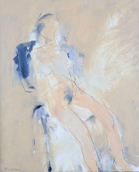 Basil Blackshaw, Nude, c.1994, oil on canvas, 61 x 51 cm | Figure & Form | Thursday 24 February  – Saturday 26 March 2022 | Hillsboro Fine Art