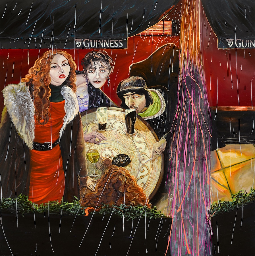 Salvatore of Lucan, The Castle Lounge, 2021, oil on canvas, 150 x 150 cm | Salvatore of Lucan:  Dead Present | Thursday 31 March  – Saturday 23 April 2022 | Kevin Kavanagh