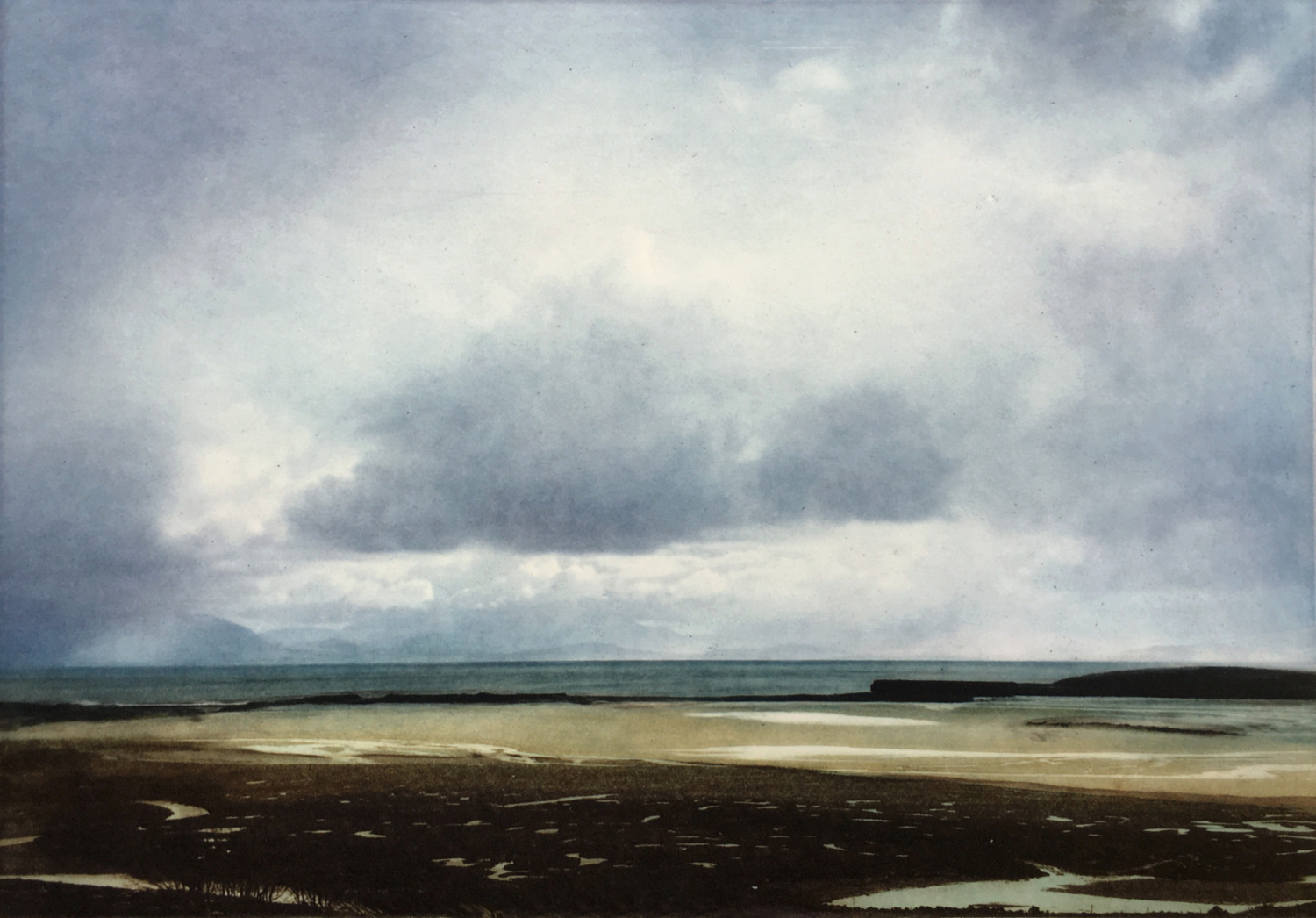 Elke Thönnes, Stopping in Mulranny, photo intaglio, 38 x 46 cm | Elke Thönnes: Re-Entry | Thursday 28 April  – Saturday 4 June 2022 | Graphic Studio Gallery