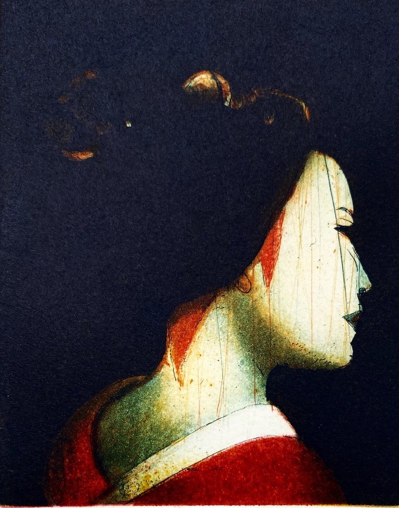 Stephen Lawlor: Still, 11 x 9cm, etching | Stephen Lawlor: In a Liminal Space | Saturday 16 April  – Saturday 23 April 2022 | SO Fine Art Editions