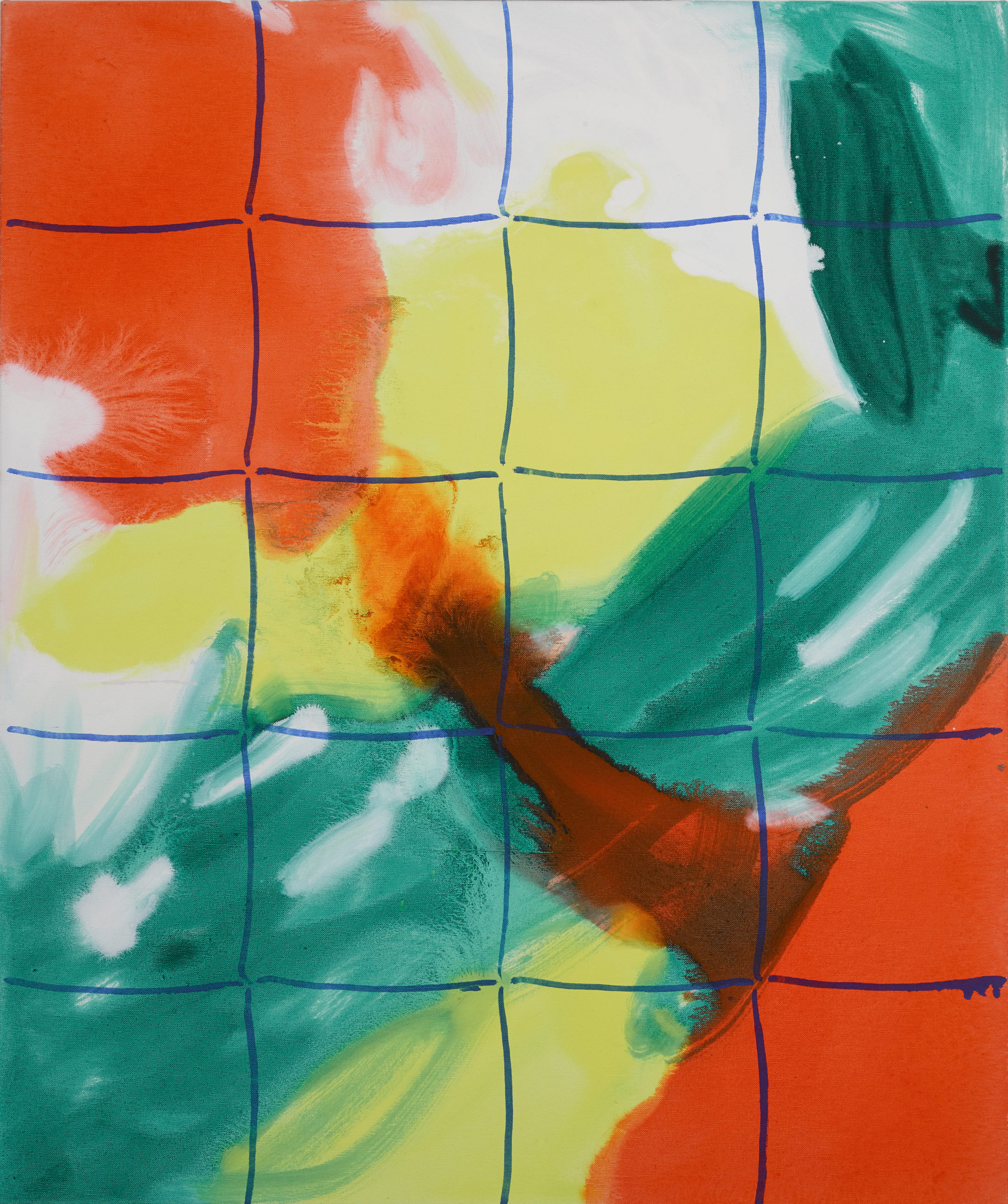 Elizabeth Archbold, Collected Intervention Transmission, 2022, oil on canvas, 97 × 81.5cm | Elizabeth Archbold | Friday 9 September  – Sunday 9 October 2022 | Royal Hibernian Academy