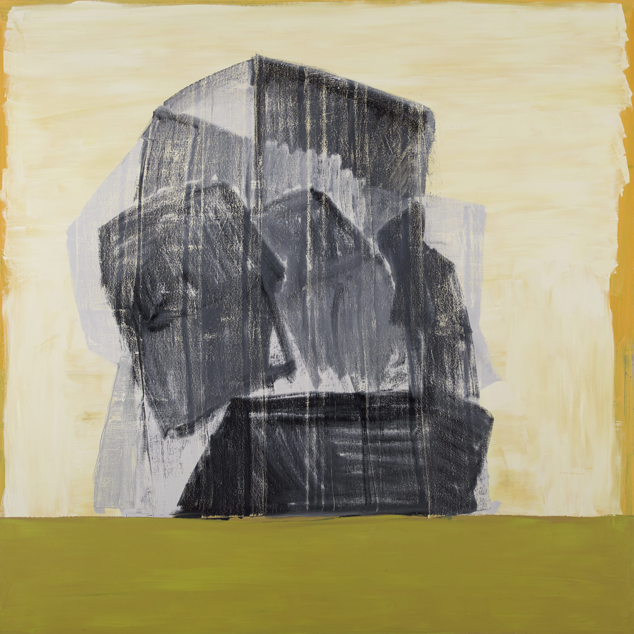 Sinéad Ní Mhaonaigh, Monument II, oil on canvas, 182 x 182cm, courtesy of the artist | Sinéad Ní Mhaonaigh ARHA | Friday 9 September  – Sunday 23 October 2022 | Royal Hibernian Academy