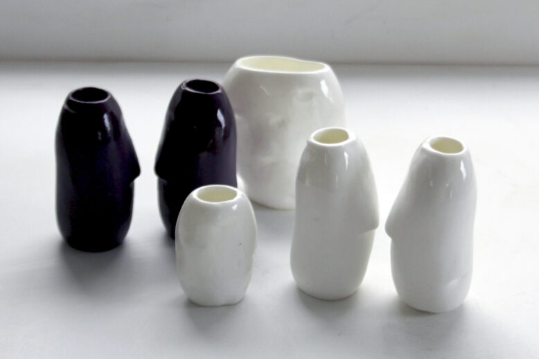 Deirdre O'Mahony: Cast Porcelain Potato Cups | Deirdre O’Mahony: Sustainment Experiments | Friday 14 October  – Monday 31 October 2022 | Butler Gallery
