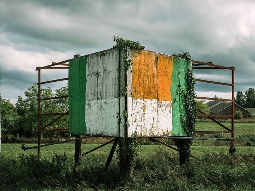 Conor Horgan, Flag no. 6, photograph, 100 × 75 cm. Image courtesy of the artist. | Conor Horgan: Post-State | Friday 14 October  – Sunday 13 November 2022 | Royal Hibernian Academy