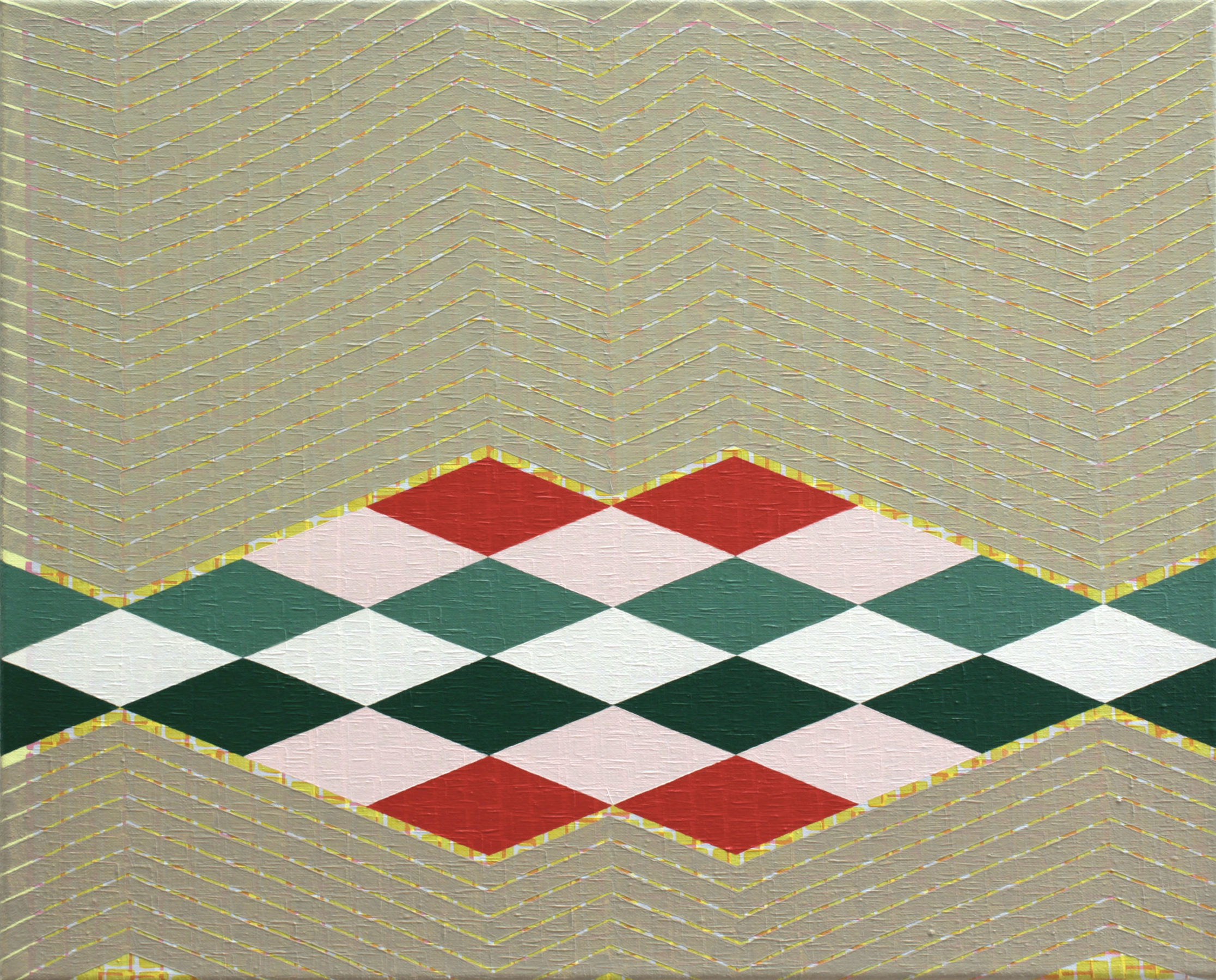 Helen G Blake, Elysian Fields, 2022, oil on linen, 40 x 50cm, courtesy of the artist | In and of Itself – Abstraction in the age of Images | Friday 18 November 2022  – Sunday 29 January 2023 | Royal Hibernian Academy