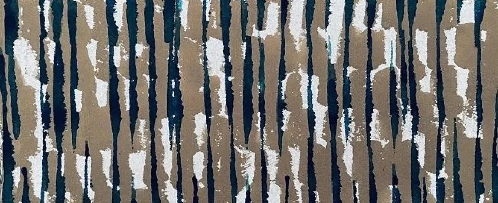 Sheila Naughton, Lockdown II, watercolour & gouache on handmade paper