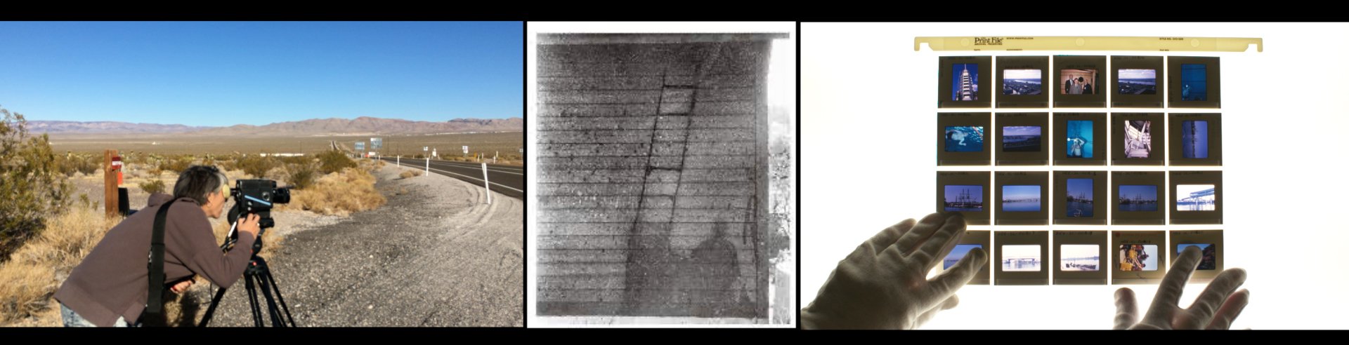 Filming at the Nevada Nuclear Test site / Hiroshima Atomic Shadow / MIT Museum Photo Archive. Images courtesy the artists | Katherine Waugh & Fergus Daly I See a Darkness | Friday 11 November  – Sunday 20 November 2022 | Photo Museum Ireland