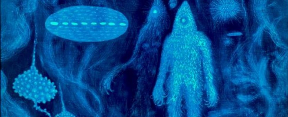 Rayleen Clancy, The Others, stained glass, 40 x 40 cm