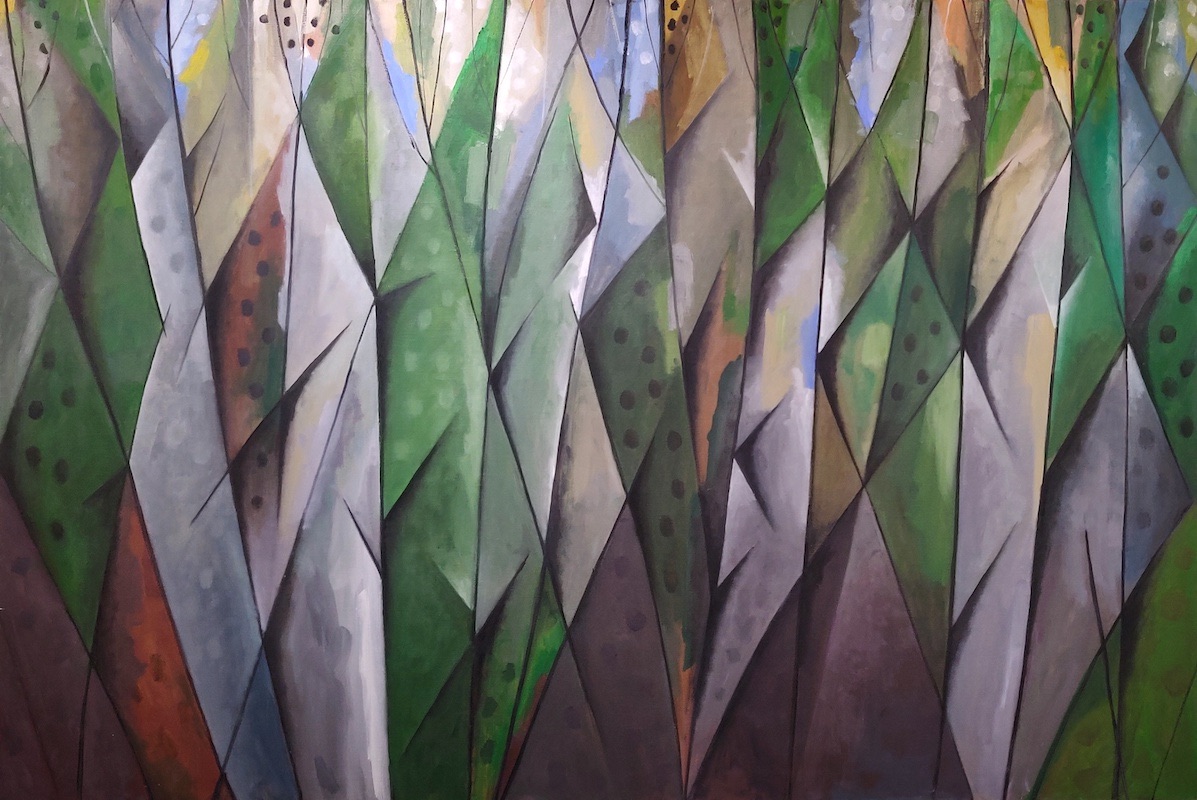 Ed Miliano, Ota Woods II, oil on canvas, 130 x 194cm | Back Country | January – February 2023  | SO Fine Art Editions