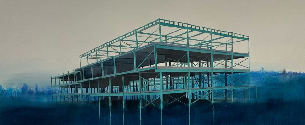 Earthbound 2022, oil on canvas, 160 x 120 cm